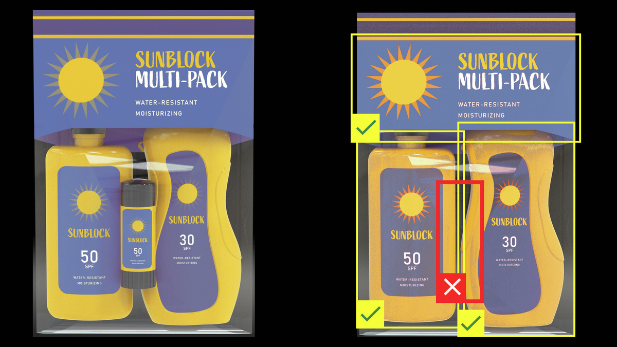 FMCG Multipack verifica del montaggio